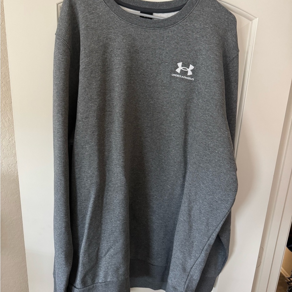 Under Armour Gray Crewneck Sweater Athletic Style